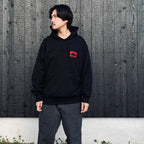 DEATH ROW RECORDS | HEAVY WEIGHT PULLOVER HOODED SWEAT SHIRT #BLACK [DEATHROW-WM-SS05]