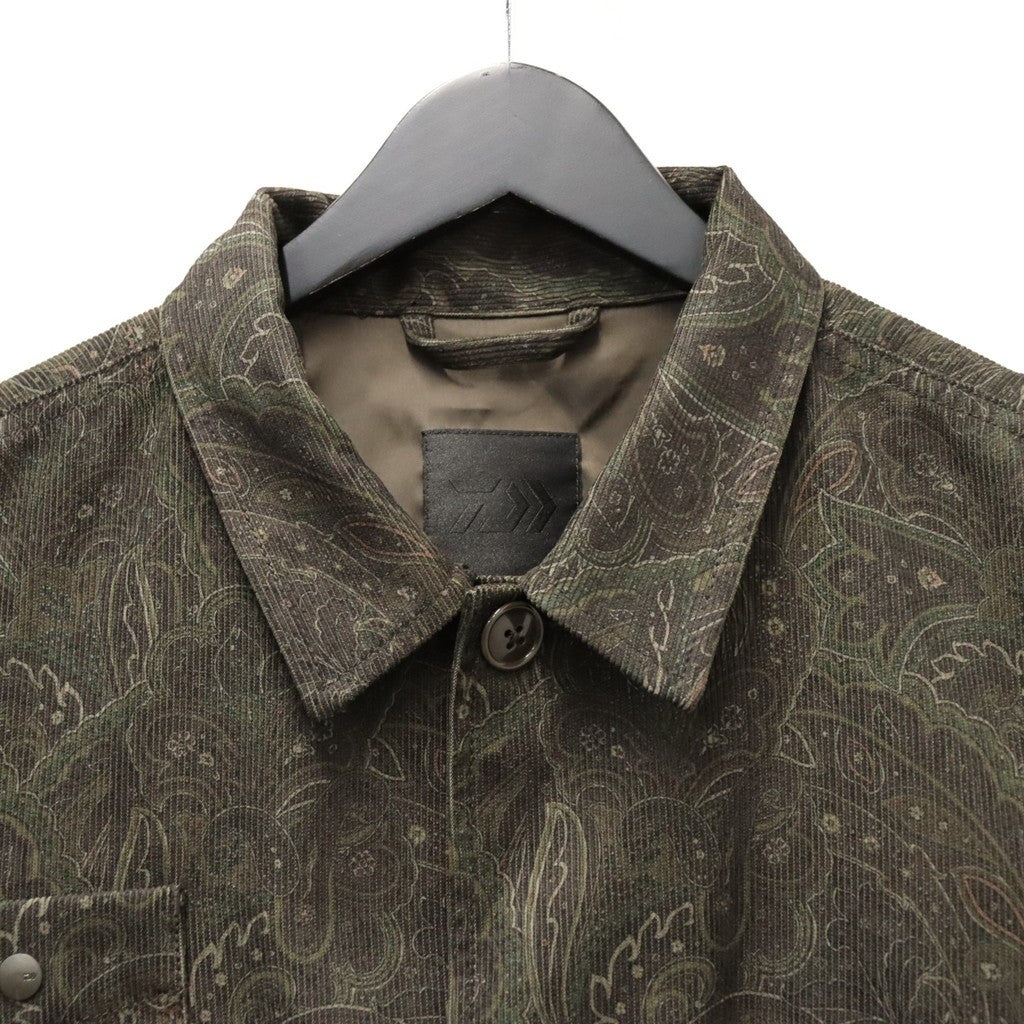 TECH FLYING SHIRT CORDUROY PAISLEY #D.BROWN [BE-88026W]