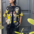 JEAN-MICHEL BASQUIAT | S/S HAWAIIAN SHIRT -TYPE 1- #ONE [BASQUIAT-WM-HI22]