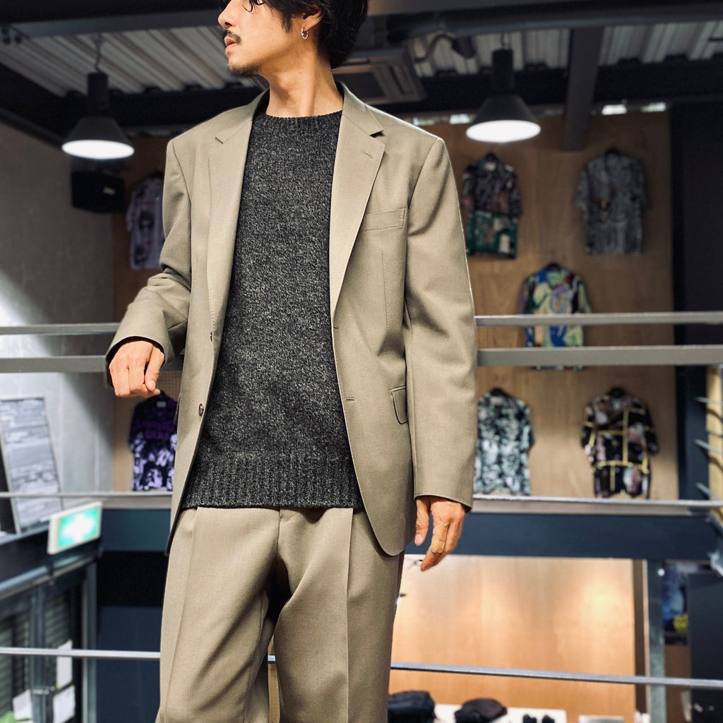 SINGLE BREASTED JACKET -TYPE 2- #GRAY [23FW-WMO-SU02]
