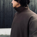 EVD1 Half Zip Polo Shirt #Brown [GOOPI-26AW-SEP-02]