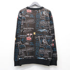 JEAN-MICHEL BASQUIAT | CREW NECK SWEATER ( TYPE-1 ) #ONE [BASQUIAT-WM-KN11]