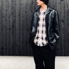 LEATHER COAT ( TYPE-2 ) #BLACK [26FWE-WMO-CO02]