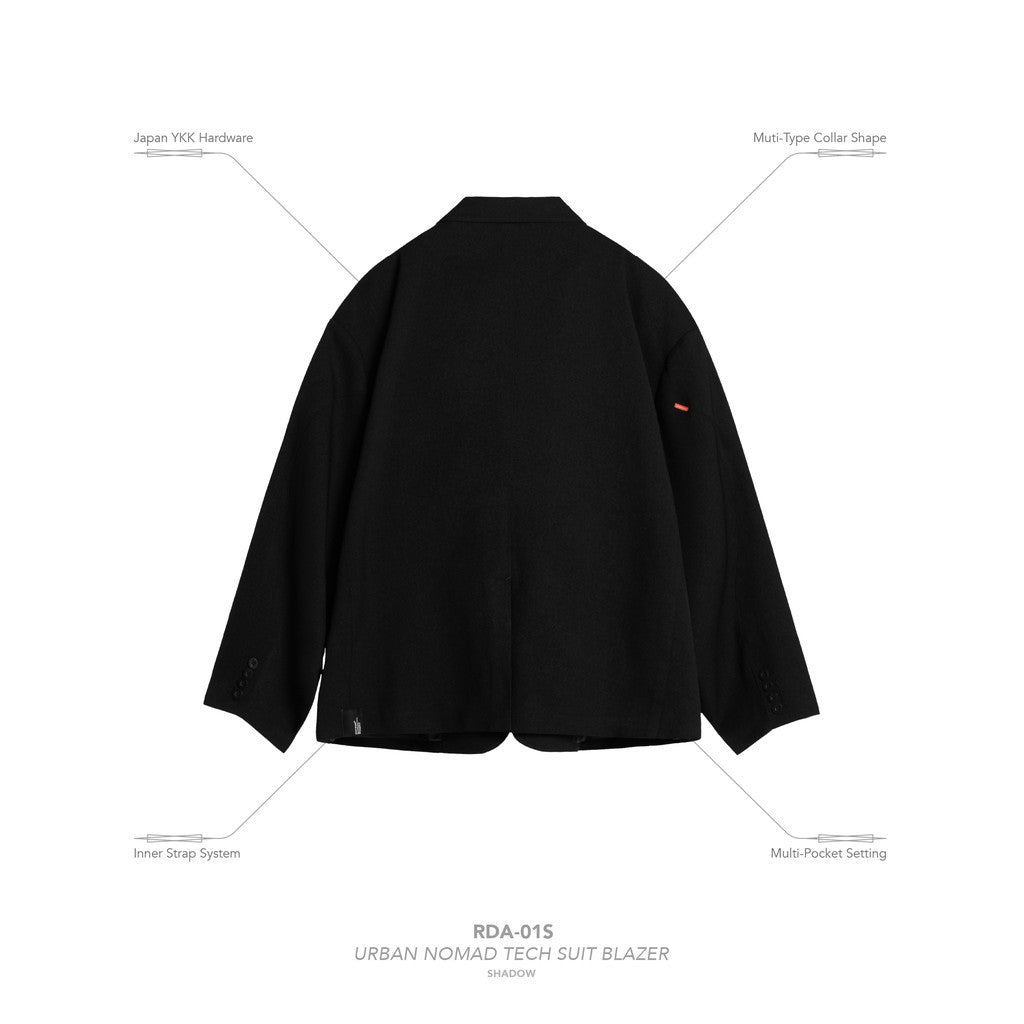 「RDA-01S」 - 都市遊牧科技西裝外套 #SHADOW [GOOPI-25SS-FEB-01]