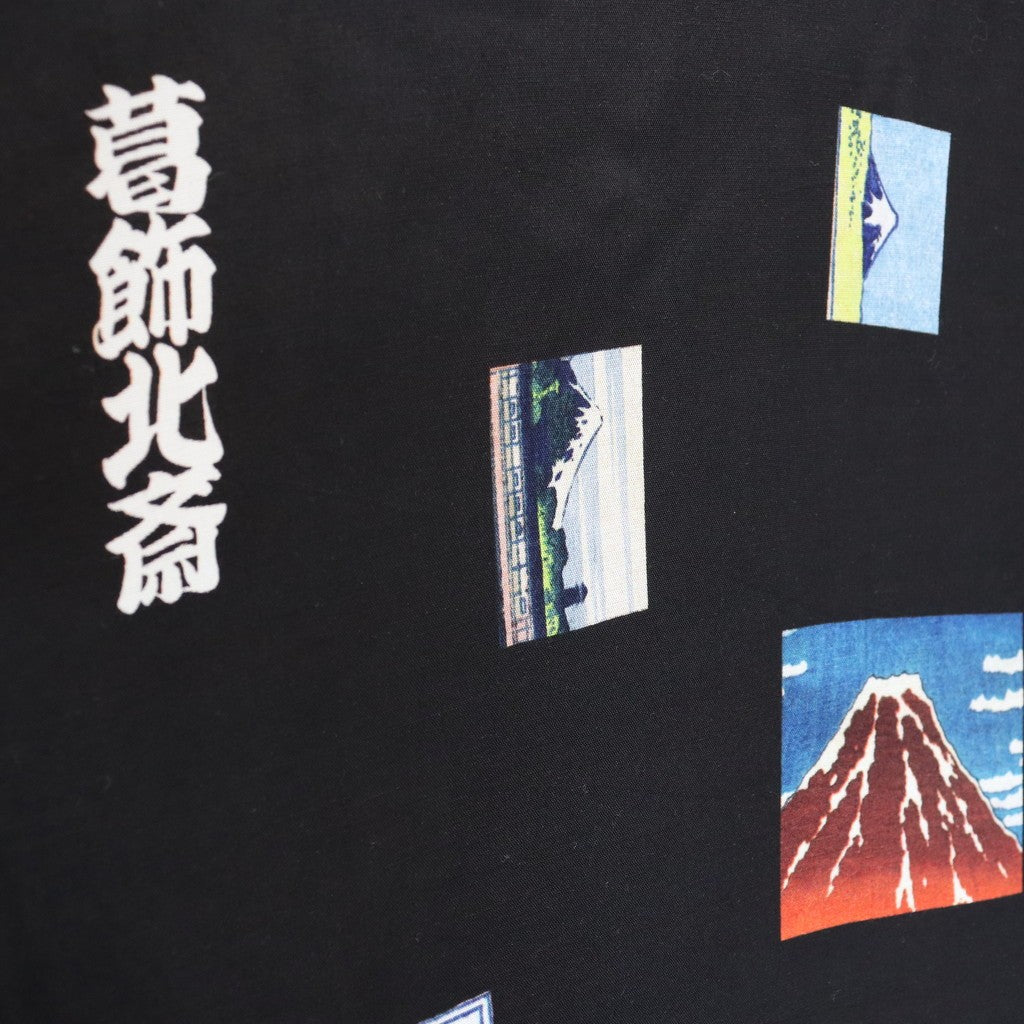葛飾北斎 | S/S HAWAIIAN SHIRT #BLACK [HOKUSAI-WM-HI01]