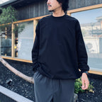 TECH DRAWSTRING TEE L/S #BLACK [BE-31026W]