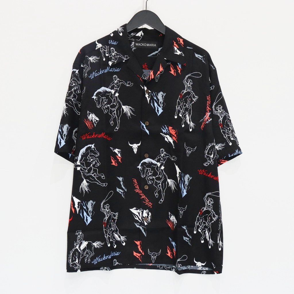 HAWAIIAN SHIRT S/S ( TYPE-4 ) #BLACK [25SS-WMS-HI04]