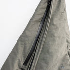 TEXTURED TWILL LAYERED SLINGER BAG #CHARCOAL [FTT36262B0009]