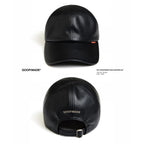 EX-9 GOOPiMADE Faux-Leather Cap #Black [GOOPI-26SS-JUL-04]