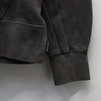 DEATH ROW RECORDS | WASHED MIDDLE WEIGHT PULLOVER HOODED SWEAT SHIRT #GRAY [DEATHROW-WM-SS02]