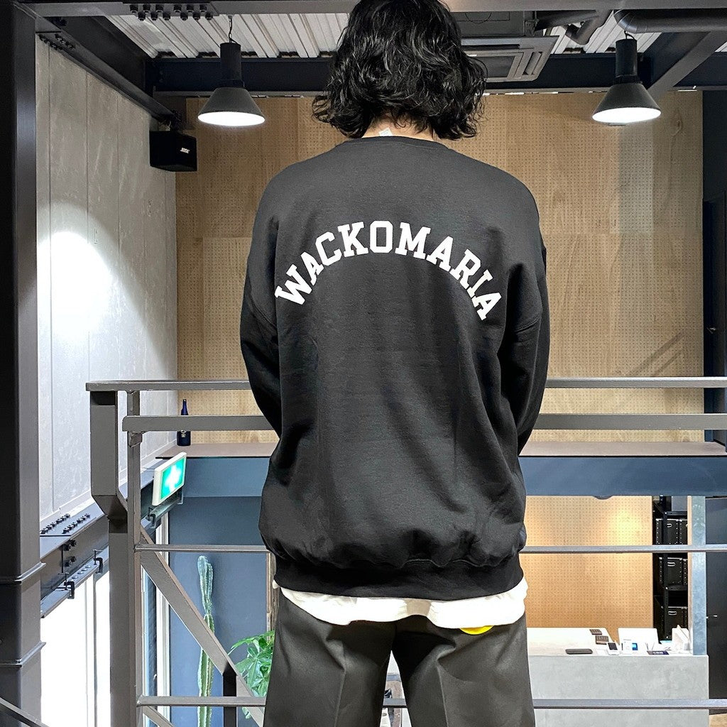 TIM LEHI | CREW NECK SWEAT SHIRT (TYPE-2) #BLACK [24FW-WMC-SS19]