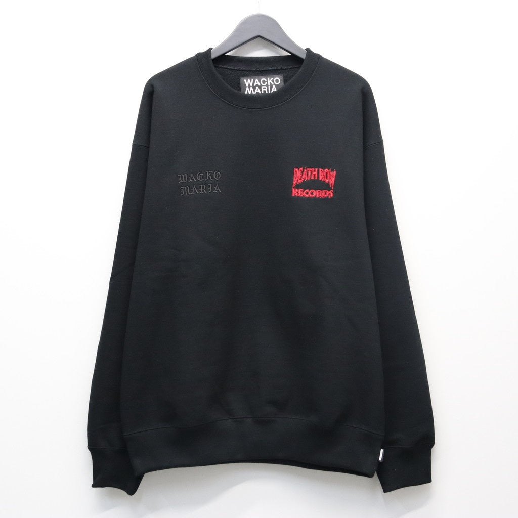 DEATH ROW RECORDS | HEAVY WEIGHT CREW NECK SWEAT SHIRT #BLACK [DEATHROW-WM-SS06]