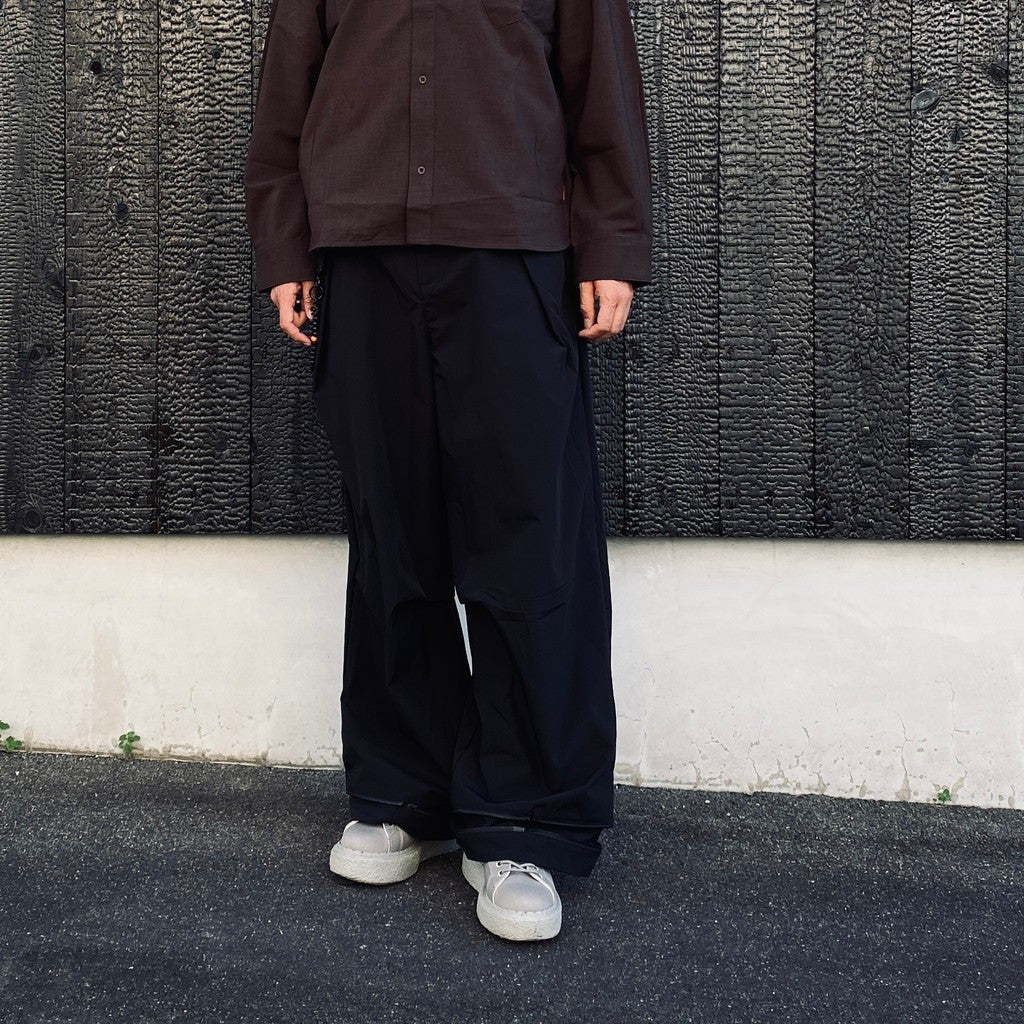 WX-P1 Zip-Extentsion Wide Trousers #Black [GOOPI-26SS-MAY-01]