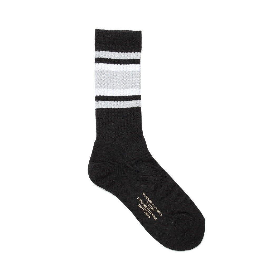 SKATER SOCKS -TYPE 1- #BLACK-GRAY [24SS-WMA-SO01]