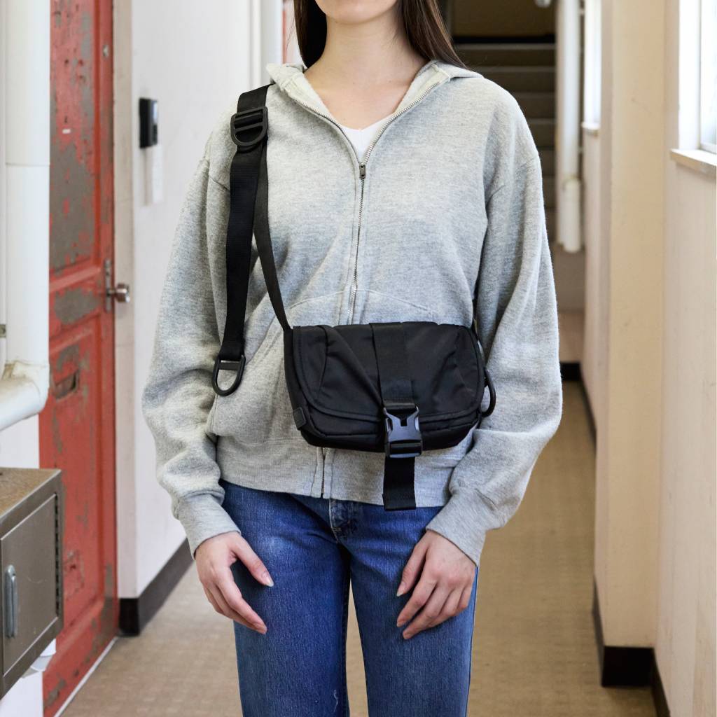 FLAP SHOULDER BAG #BLACK [BCL-110]