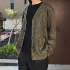 MIX MOHAIR CARDIGAN #KHAKI [26FW-WMK-KN04]