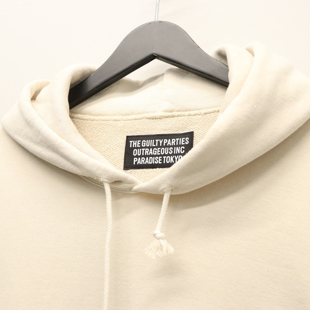WASHED MIDDLE WEIGHT PULLOVER HOODED SWEAT SHIRT #IVORY [26SSE-WMC-SS02]