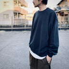 BIO WASHED EASY SWEAT SHIRTS #ASH CHARCOAL [HOD25AWSWESS]