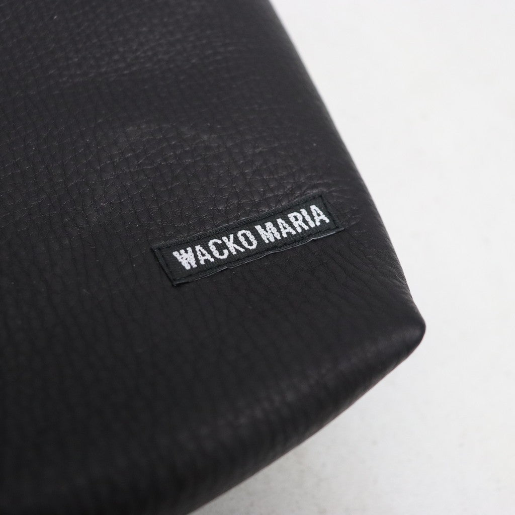 LEATHER POUCH #BLACK [26SS-WMA-BG14]
