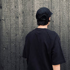 LIGHT FLEECE SHORT SLEEVE SWEATSHIRT #BLACK 999 [20CMSS034A-002246G]