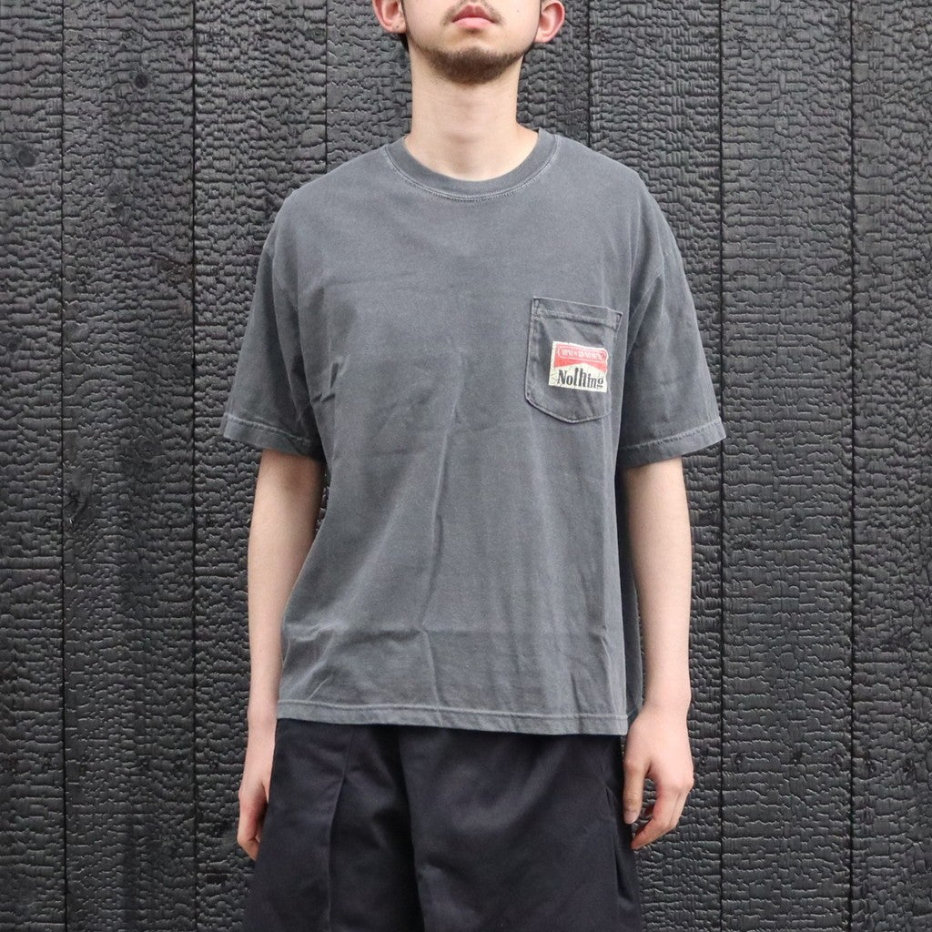 Bootleg Pocket Tee(NOTHING) #10YEARS BLACK [M-P3-BG11]