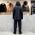 SINGLE BREASTED JACKET ( TYPE-8 ) &amp; TROUSERS #BLACK/GRAY STRIPE [24FW-WMO-SU08 / 24FW-WMP-TR23]