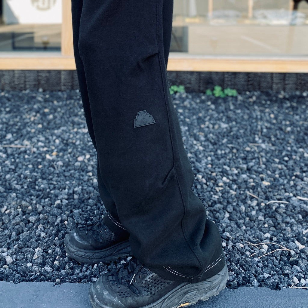DBL KNIT JOG PANTS #BLACK [CES29PT16]