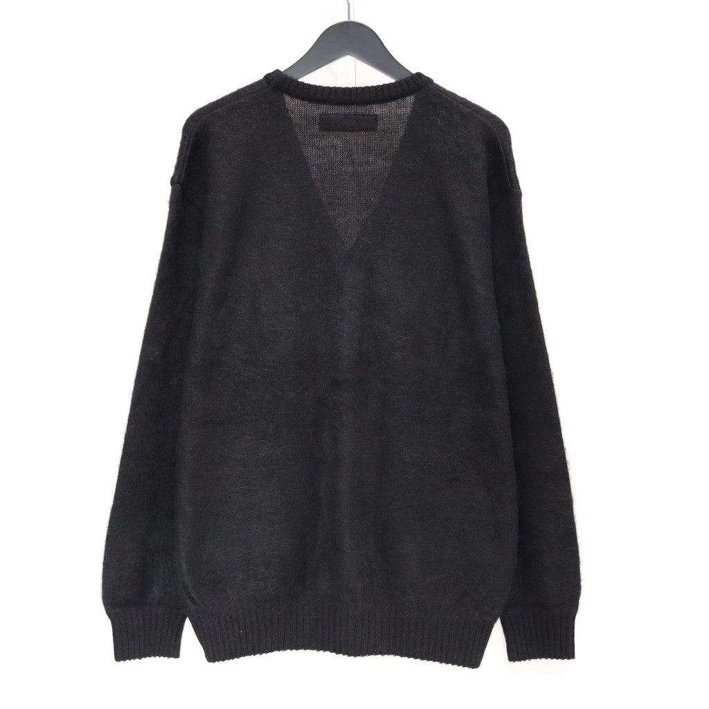 MOHAIR CARDIGAN ( TYPE-1 ) #BLACK [25SS-WMK-KN05] - cocorozashi
