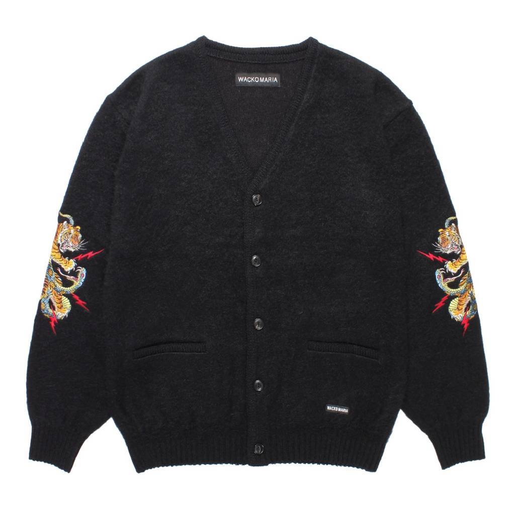 TIM LEHI | MOHAIR CARDIGAN #BLACK [25FW-WMK-KN21]