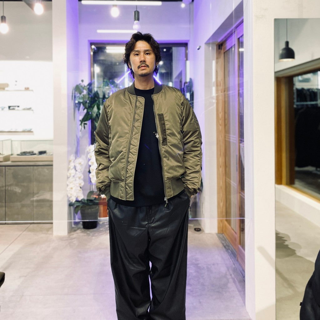 TECH 2WAY MA-1 DOWN JACKET #BROWNKAHKI [BW-40025W]