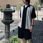 SWITCHING SHIRT S/S ( TYPE-1 ) #L-GRAY [26SS-WMS-OC02]