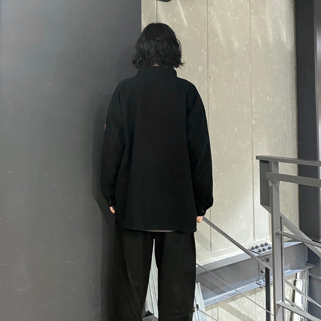 大黑色貼邊口袋襯衫 [CES26SH06]