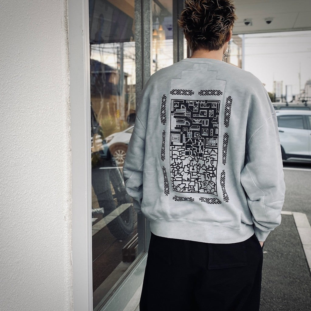 OVERDYE FK MindfulnessBlock CREW NECK #GREY [CES27CS02]