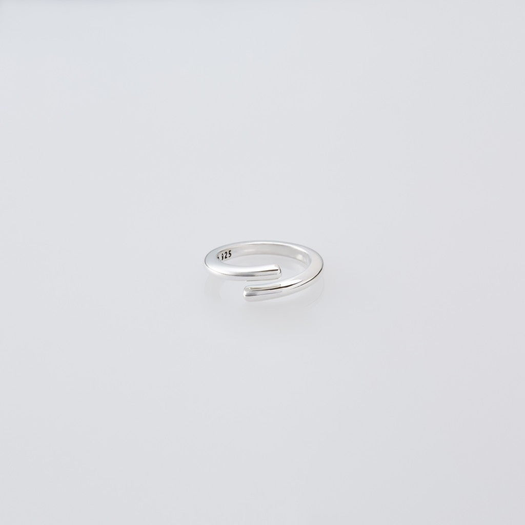 Semicircle Ring -Thin- #SILVER [XOR087]