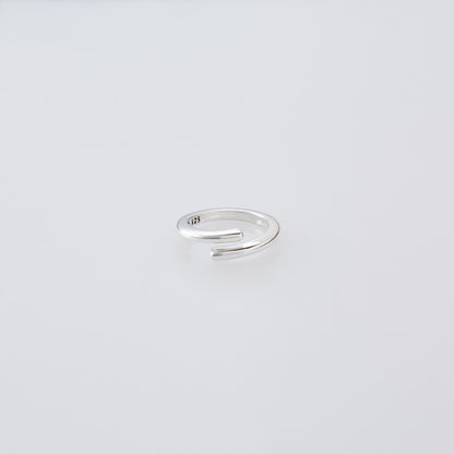 Semicircle Ring -Thin- #SILVER [XOR087]