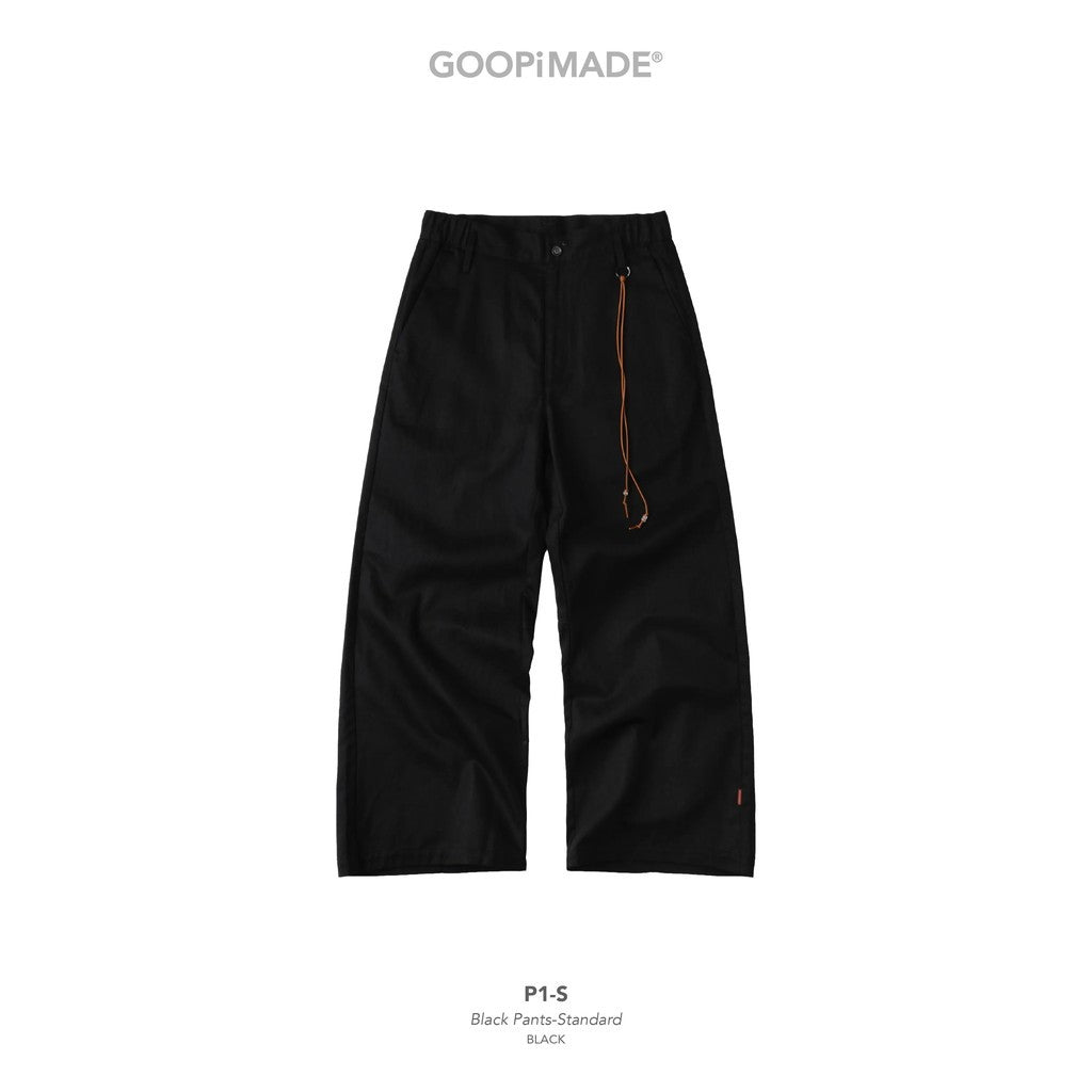 P1-S Black Pants-Standard #Black [GOOPI-26SS-JUL-02]