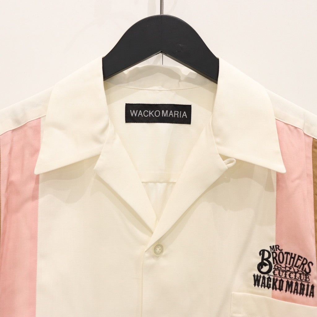 MR BROTHERS CUT CLUB | SWITCHING SHIRT S/S #WHITE [MBCC-WM-OC01]