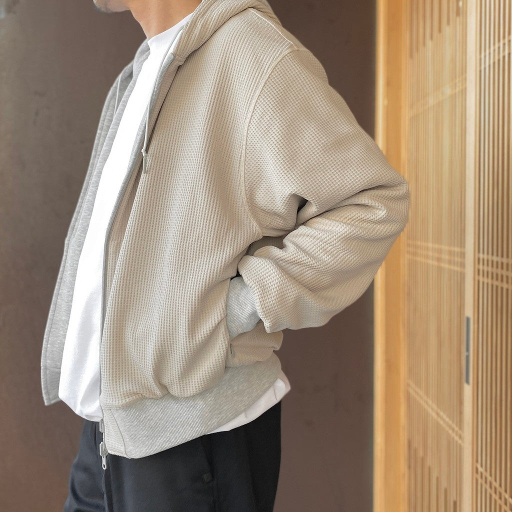 TECH SWEAT DOUBLE FACE PARKA #HEATHER GRAY [BE-54026W]