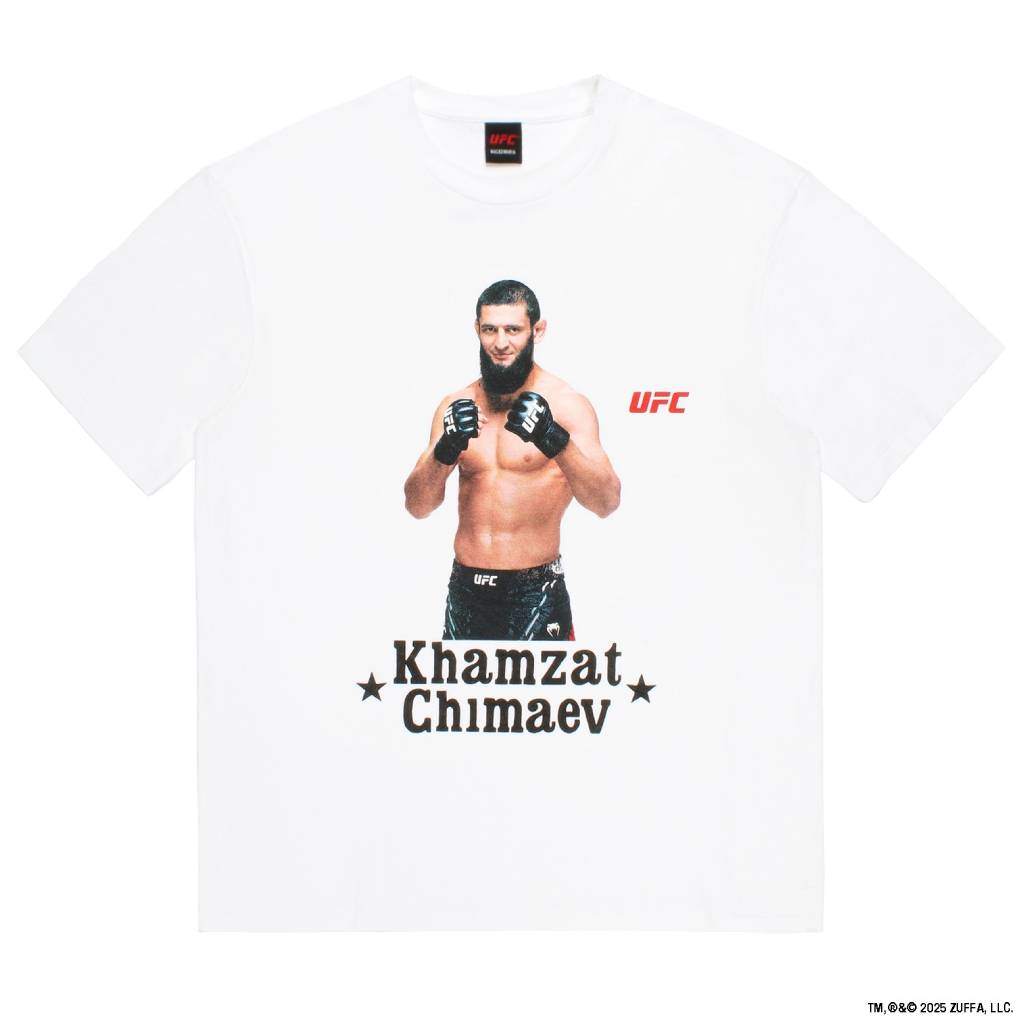 UFC | WASHED HEAVY WEIGHT CREW NECK T-SHIRT ( TYPE-3 ) #WHITE [UFC-WM-WT03]