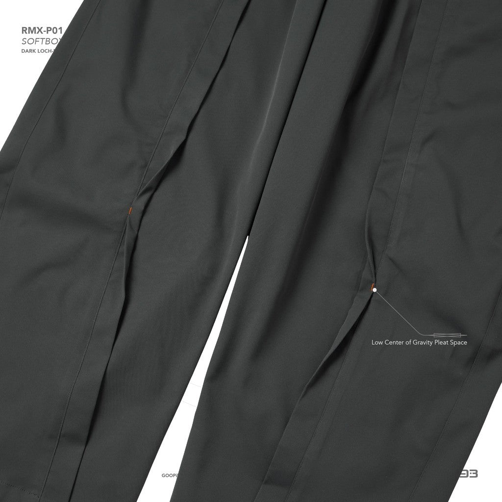 「RMX-P01」 SOFTBOX Tailored Trousers #DARK LOCH-NESS [GOOPI-24AW-DEC-01]