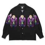 THE DARK KNIGHT TRILOGY | L/S HAWAIIAN SHIRT ( TYPE-1 ) #BLACK [TDKT-WM-HI06]