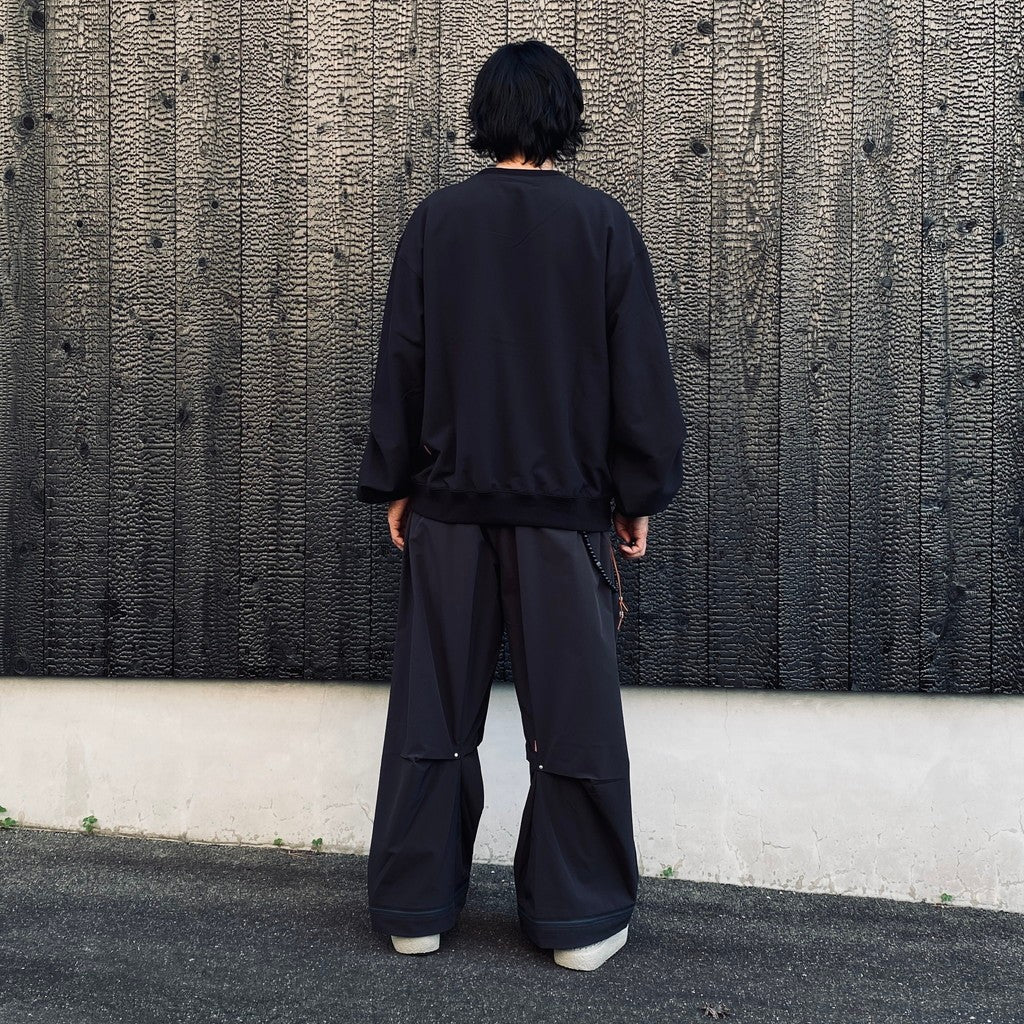 WX-P1 Zip-Extentsion Wide Trousers #D-Gray [GOOPI-26SS-MAY-01]