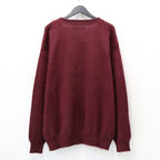 MOHAIR CARDIGAN #BURGUNDY [26FW-WMK-KN09]