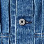 Leather Collar Denim Jacket #Indigo [SD26F-JK01]