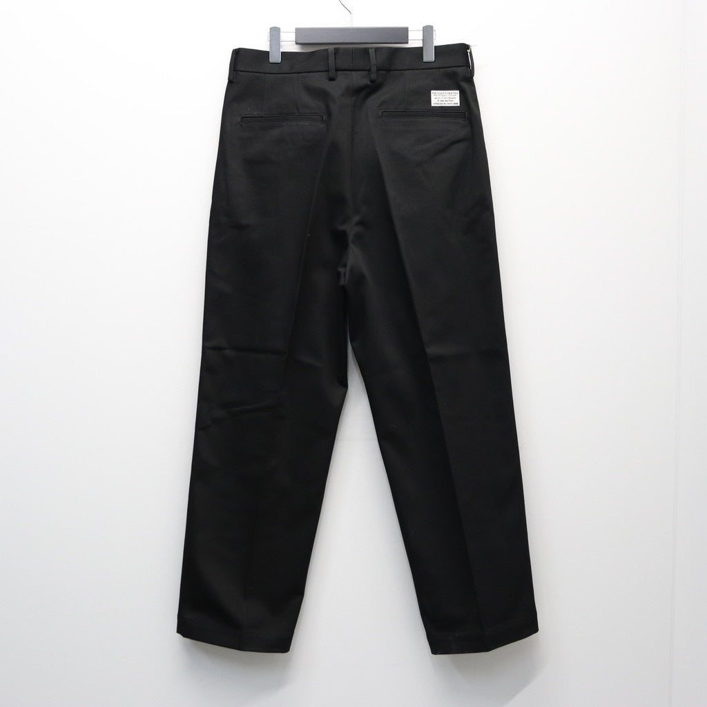 パンツ PLEATED TROUSERS TYPE 1 22SS-WMP-TR22 XL DOUBLE PLEATED CHINO TROUSERS ( TYPE-1 ) #BLACK [25FW-WMP