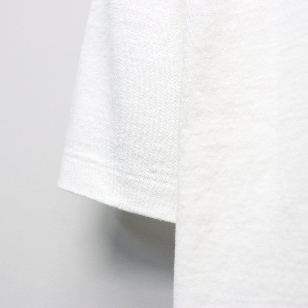 WASHED HEAVY WEIGHT CREW NECK T-SHIRT ( TYPE-11 ) #WHITE-RED [26SS-WMT-WT12]