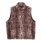 WILD THINGS | LEOPARD FUR HAPPY VEST ( TYPE-2 ) #L-PINK [26FW-WMO-WT06]