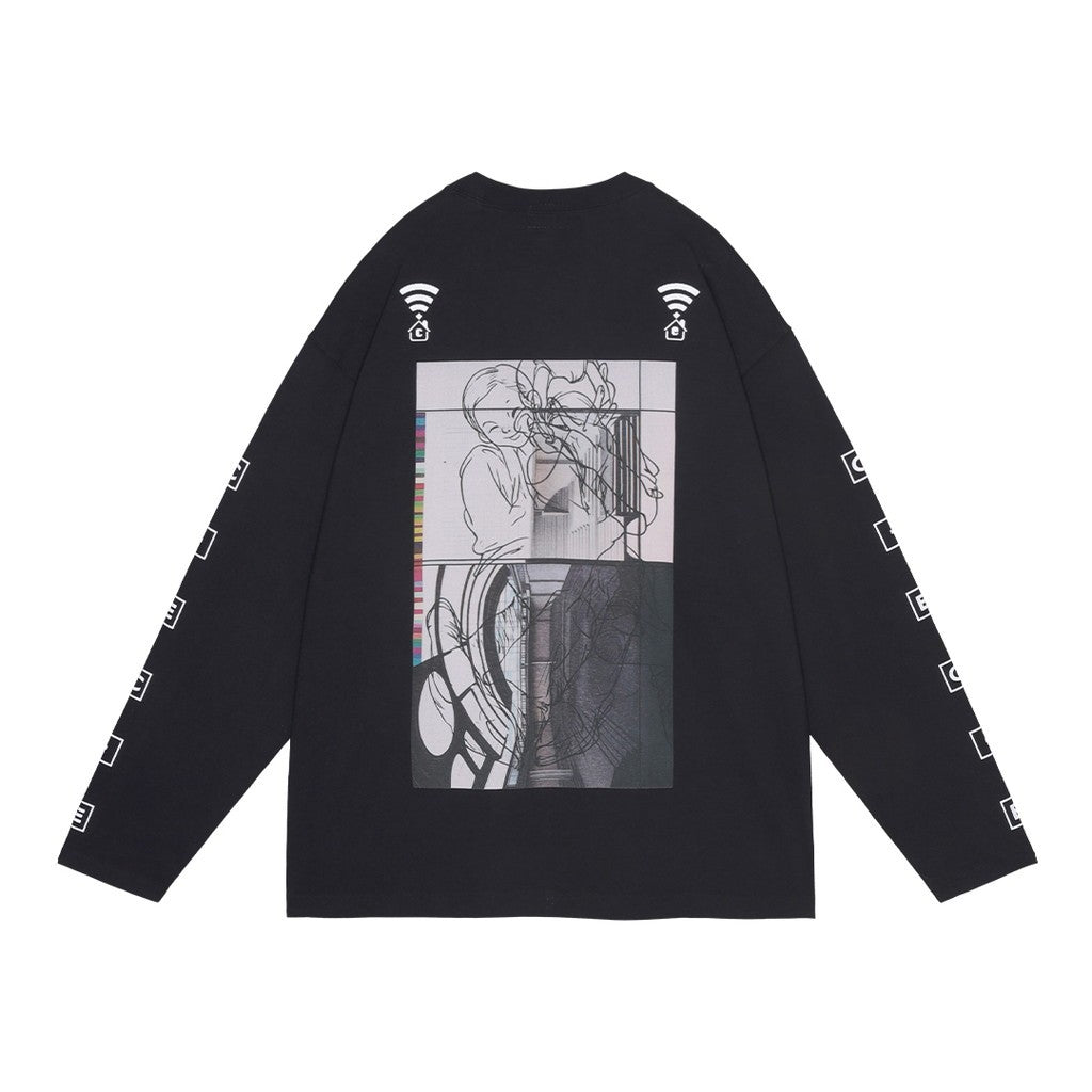 WILLOW LONG SLEEVE T #BLACK [CES28LT02]