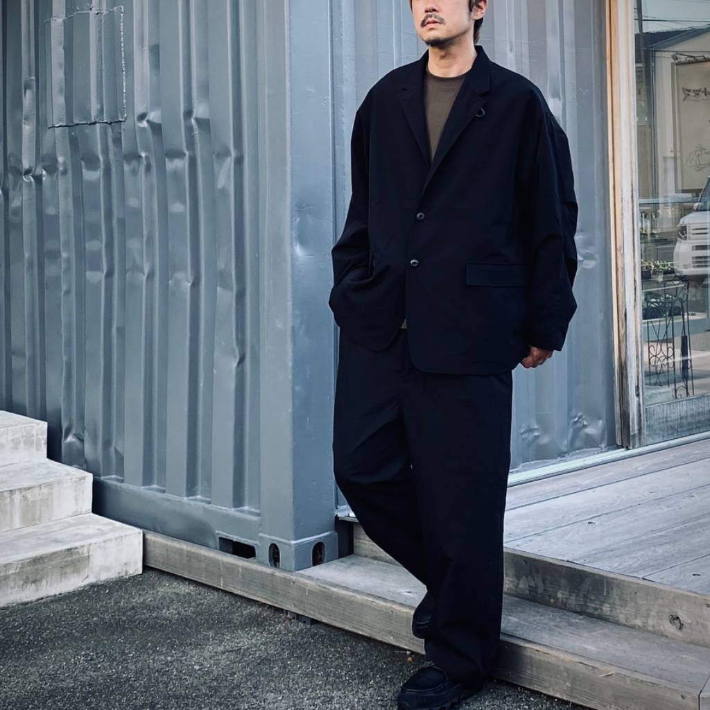 TECH LOOSE 2B 外套 防撕裂布料 #黑色 [BJ-30025W]