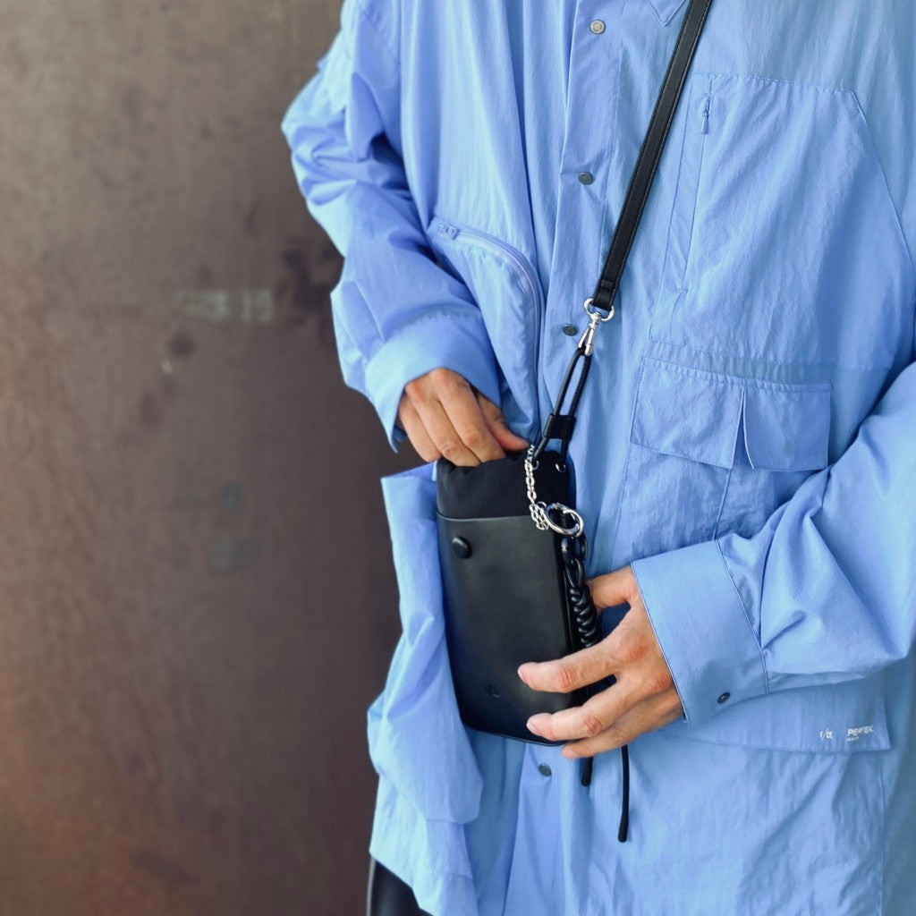 TECH LEATHER MODULAR POACH #BLACK [FEL34262B0004]
